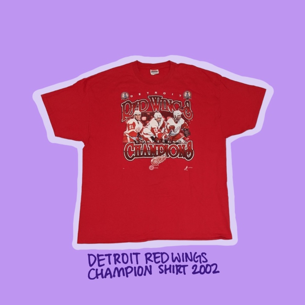 Detroit Red Wings Champion Shirt 2002